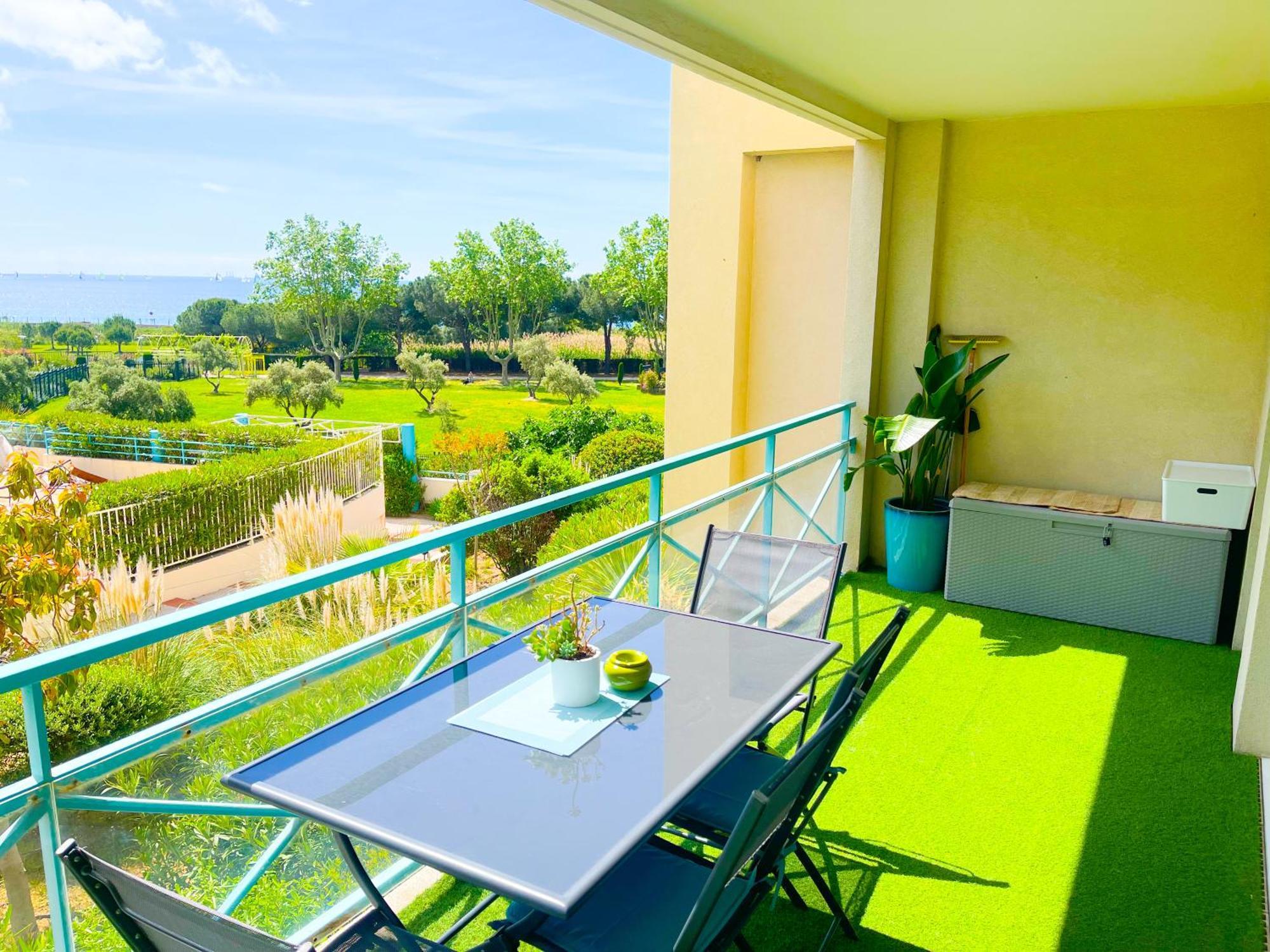 1 Bedroom Sea View, Swimming Pool, Beach On Foot, Parking อองทีบส์ ภายนอก รูปภาพ